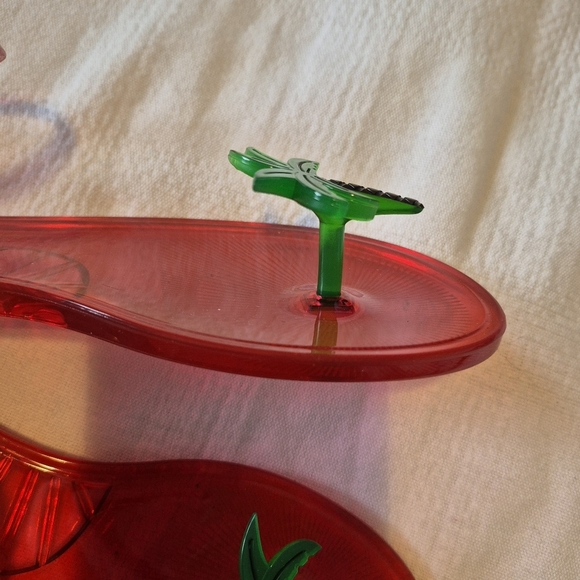 Katy Perry women's size 8 red Palm Tree sandals VGUC - Picture 4 of 11